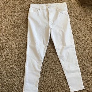 Levi’s white jeans.